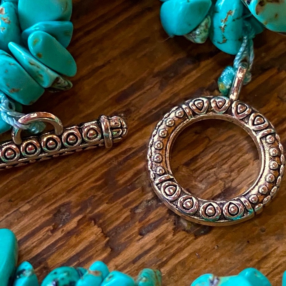 πΊπHPππΊ NWT Eye Candy LA Turquoise Collar Necklace - Picture 7 of 9